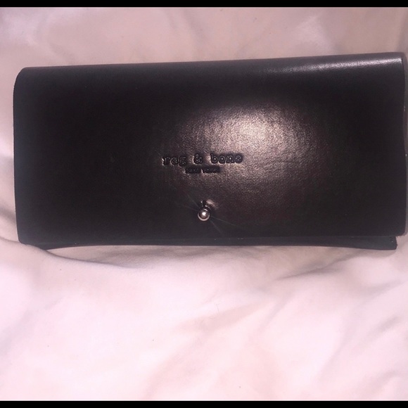 Rag & Bone Black Semi Soft Glasses Case and Pouch - Picture 2 of 7